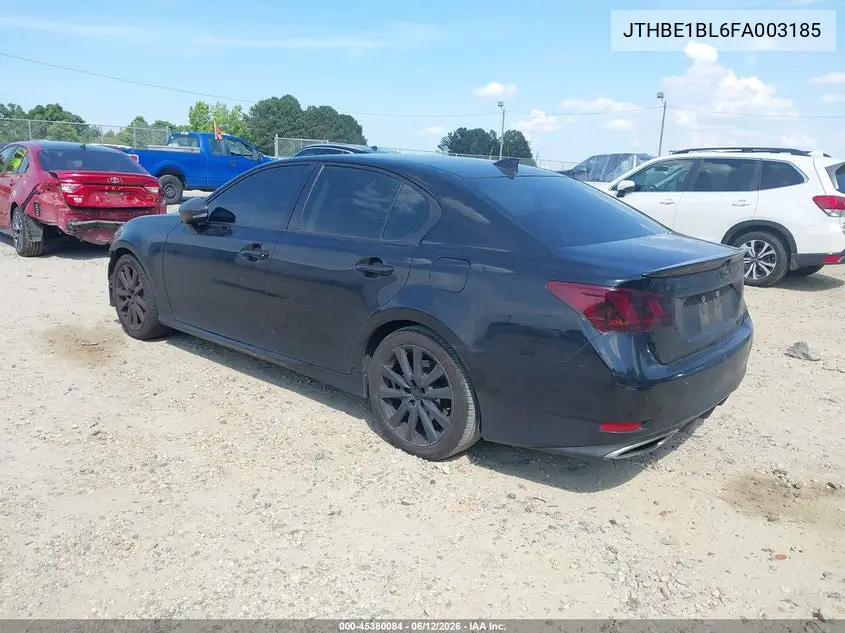 2015 Lexus Gs 350 VIN: JTHBE1BL6FA003185 Lot: 45380084
