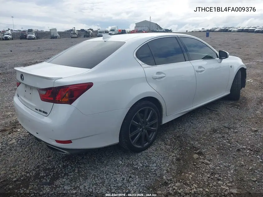 2015 Lexus Gs 350 VIN: JTHCE1BL4FA009376 Lot: 45410516