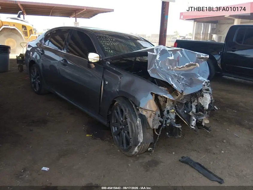 2015 Lexus Gs 350 VIN: JTHBE1BL3FA010174 Lot: 45415443