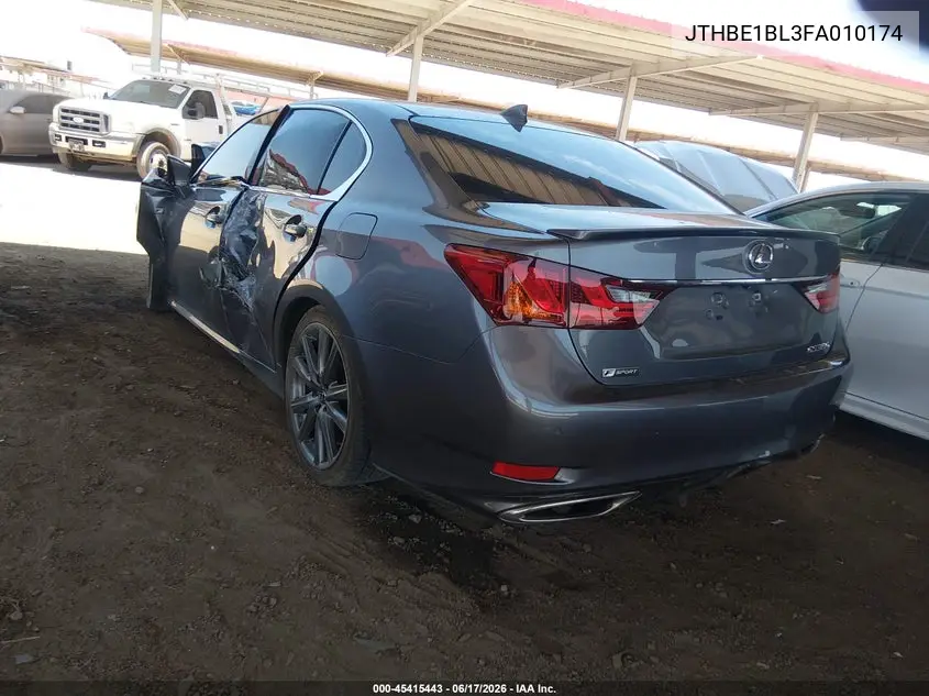 2015 Lexus Gs 350 VIN: JTHBE1BL3FA010174 Lot: 45415443