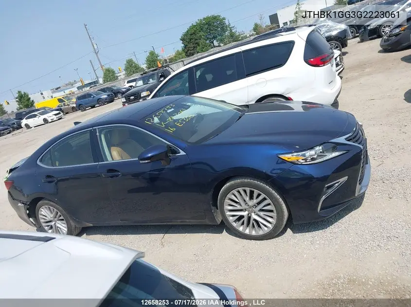 2016 Lexus Es 350 350 VIN: JTHBK1GG3G2223061 Lot: 12658253