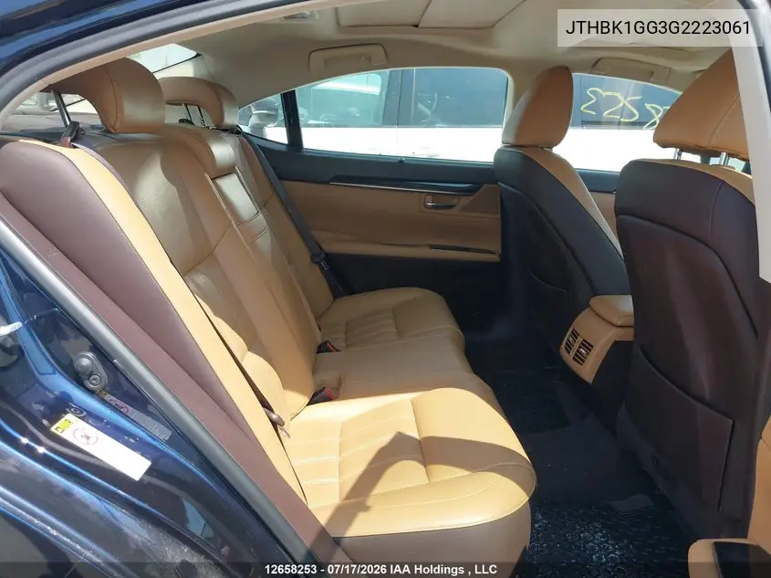 2016 Lexus Es 350 350 VIN: JTHBK1GG3G2223061 Lot: 12658253