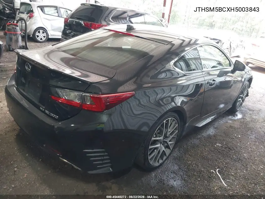 2017 Lexus Rc 300 VIN: JTHSM5BCXH5003843 Lot: 45440272