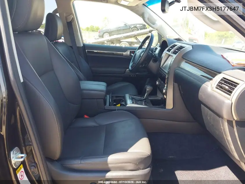 2017 Lexus Gx 460 VIN: JTJBM7FX3H5177647 Lot: 45622444
