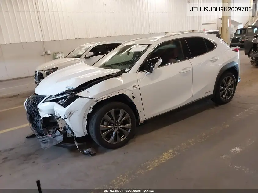 2019 Lexus Ux 250H F Sport VIN: JTHU9JBH9K2009706 Lot: 45242901