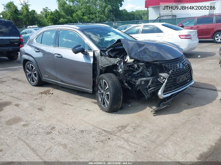 2019 Lexus Ux 250H VIN: JTHU9JBH4K2005286 Lot: 45380315