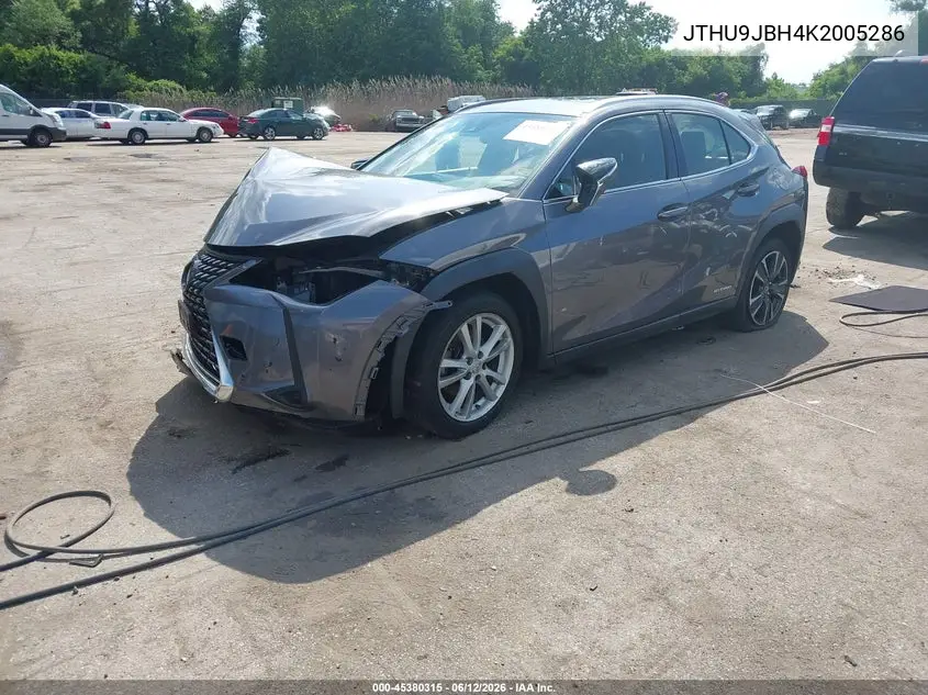2019 Lexus Ux 250H VIN: JTHU9JBH4K2005286 Lot: 45380315