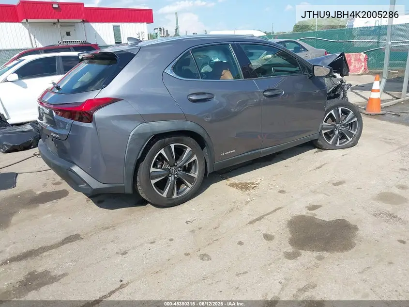 2019 Lexus Ux 250H VIN: JTHU9JBH4K2005286 Lot: 45380315