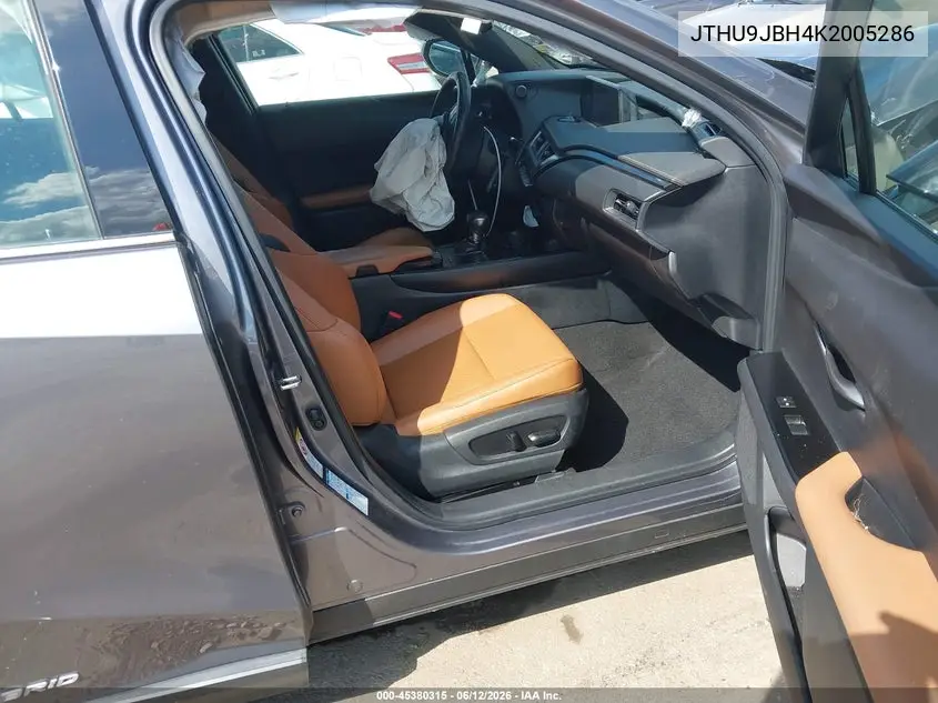 2019 Lexus Ux 250H VIN: JTHU9JBH4K2005286 Lot: 45380315