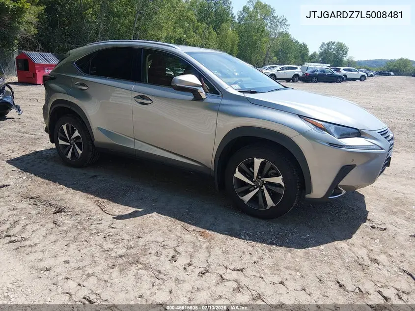 2020 Lexus Nx 300 VIN: JTJGARDZ7L5008481 Lot: 45615805