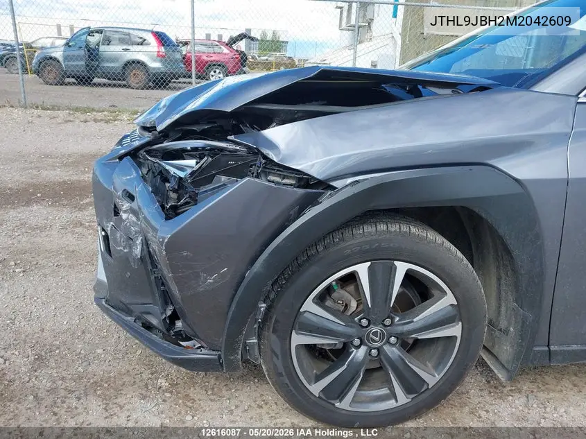 2021 Lexus Ux 250H VIN: JTHL9JBH2M2042609 Lot: 12616087
