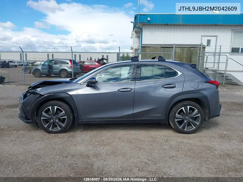 2021 Lexus Ux 250H VIN: JTHL9JBH2M2042609 Lot: 12616087