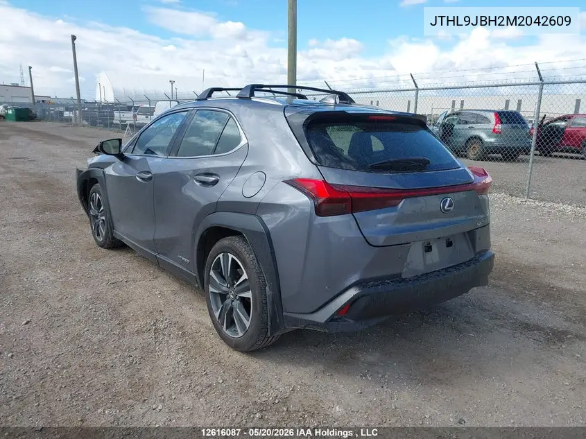 2021 Lexus Ux 250H VIN: JTHL9JBH2M2042609 Lot: 12616087