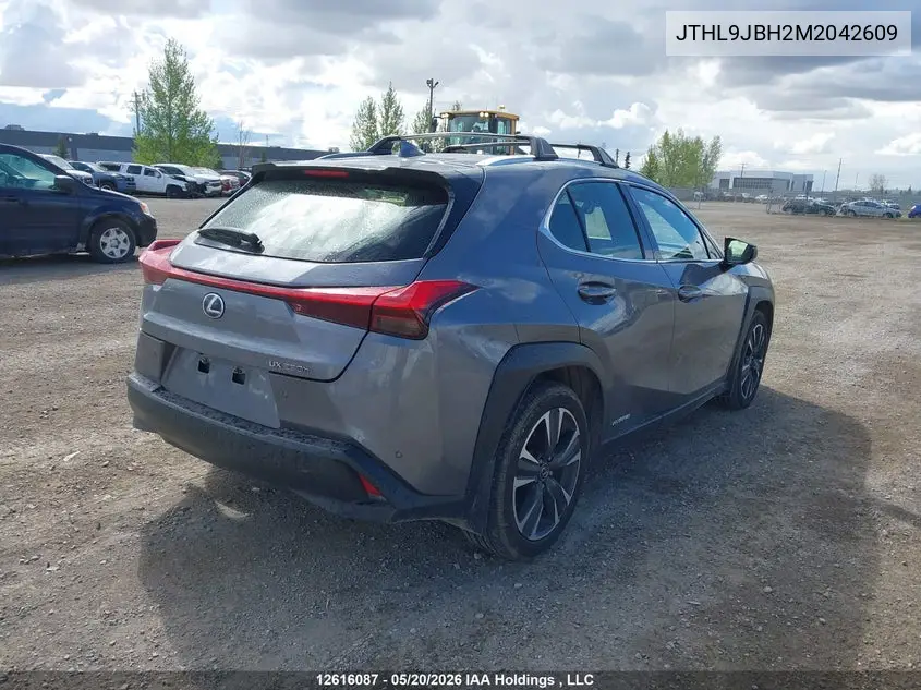 2021 Lexus Ux 250H VIN: JTHL9JBH2M2042609 Lot: 12616087