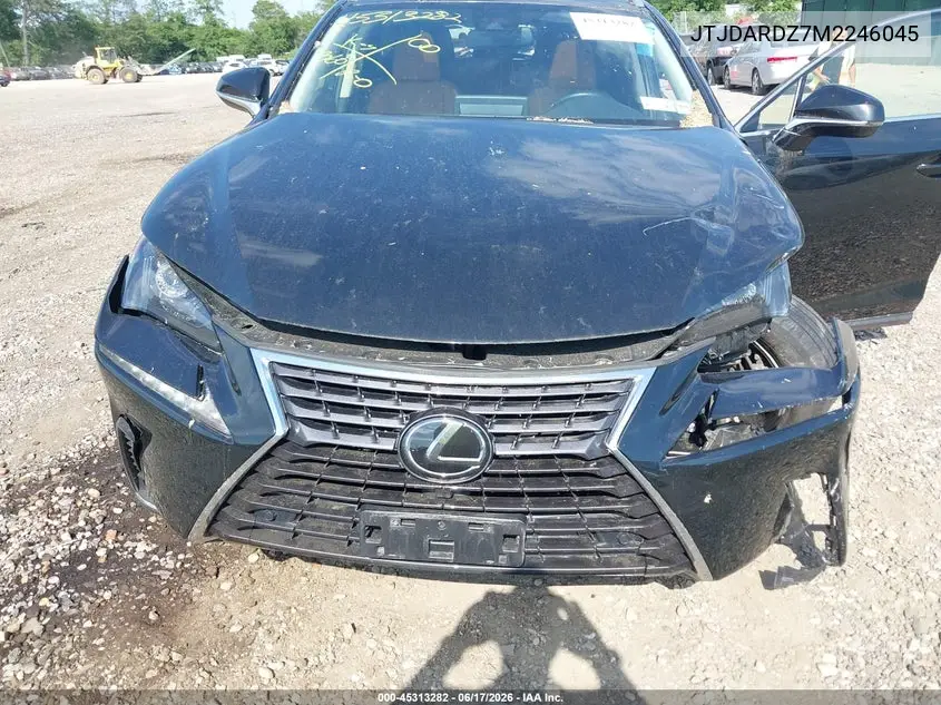 2021 Lexus Nx 300 VIN: JTJDARDZ7M2246045 Lot: 45313282