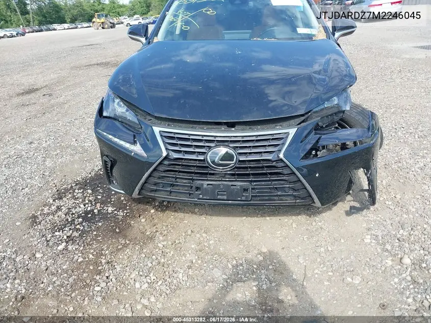 2021 Lexus Nx 300 VIN: JTJDARDZ7M2246045 Lot: 45313282