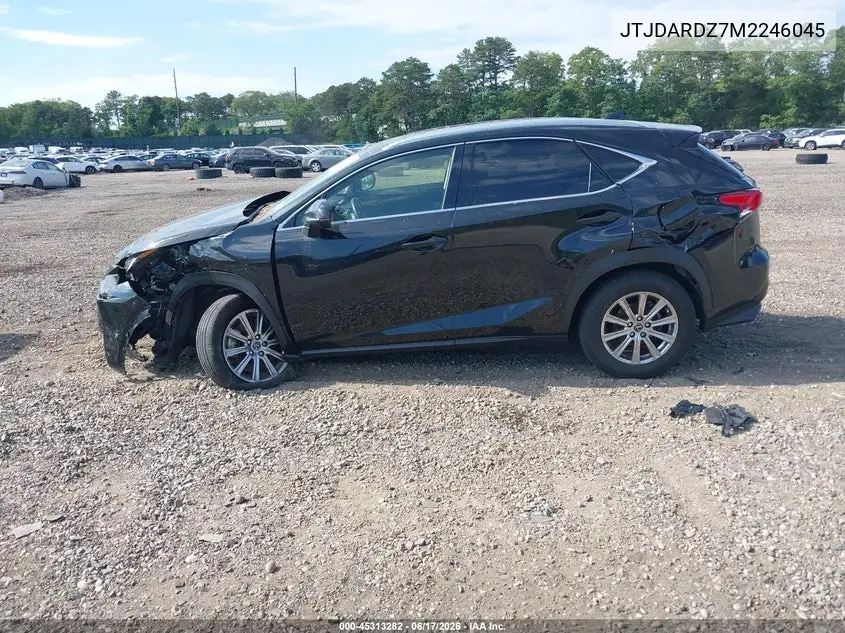 2021 Lexus Nx 300 VIN: JTJDARDZ7M2246045 Lot: 45313282
