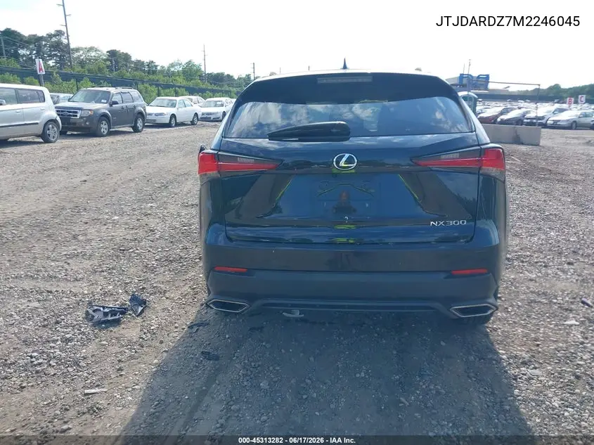 2021 Lexus Nx 300 VIN: JTJDARDZ7M2246045 Lot: 45313282