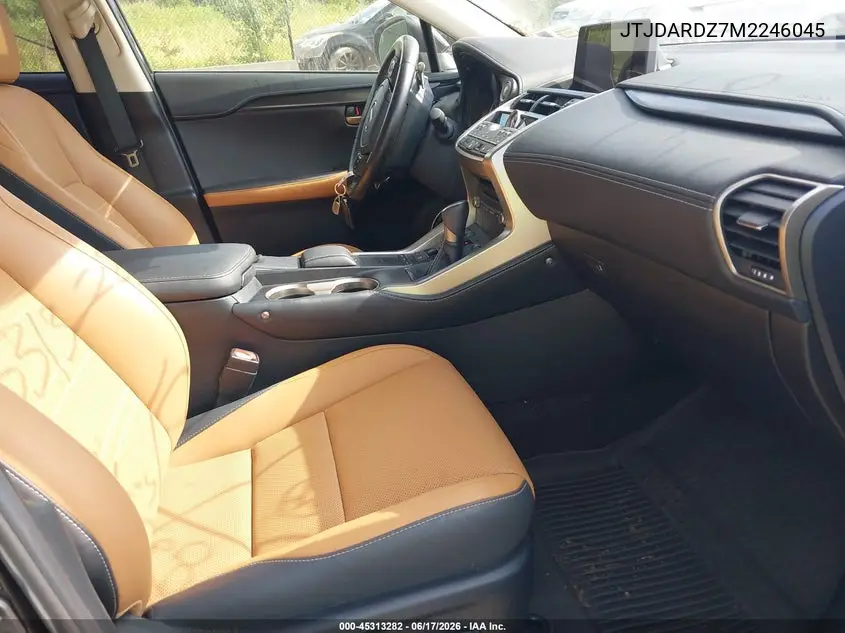 2021 Lexus Nx 300 VIN: JTJDARDZ7M2246045 Lot: 45313282