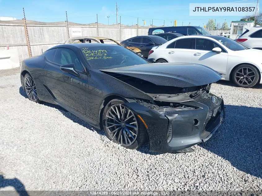 2024 Lexus Lc 500 VIN: JTHLP5AY9RA108357 Lot: 12614399