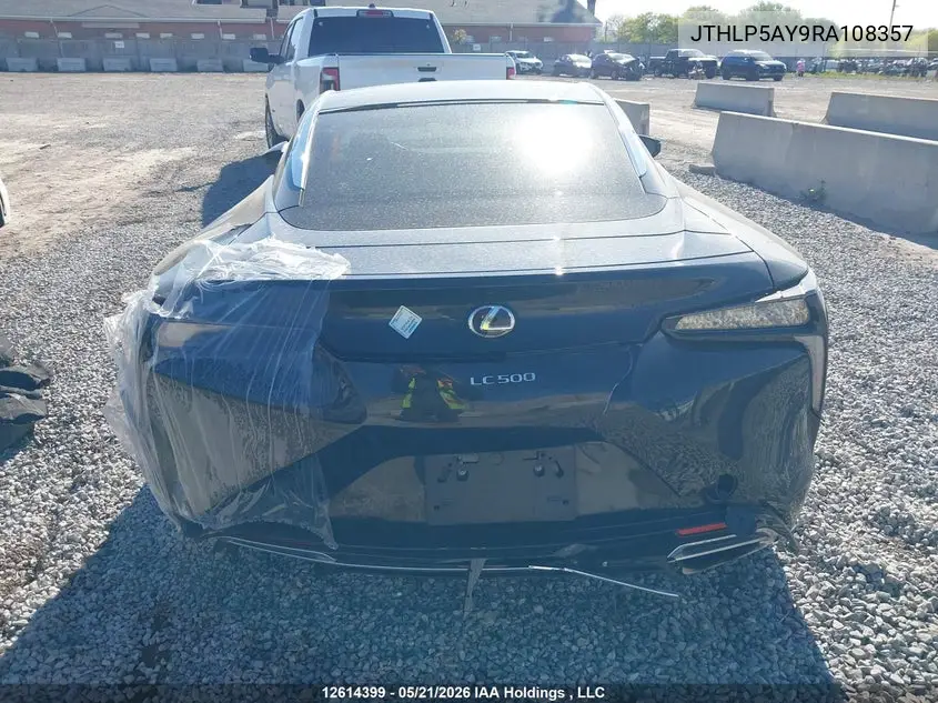 2024 Lexus Lc 500 VIN: JTHLP5AY9RA108357 Lot: 12614399