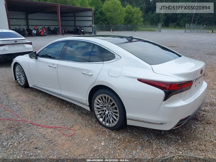 2025 Lexus Ls 500 VIN: JTHD51FFXS5020894 Lot: 45526044