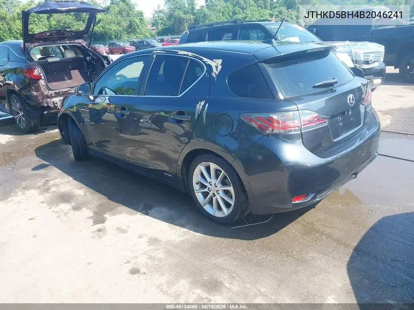 2011 Lexus Ct 200H Premium VIN: JTHKD5BH4B2046241 Lot: 45134060