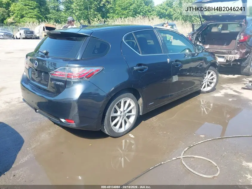 2011 Lexus Ct 200H Premium VIN: JTHKD5BH4B2046241 Lot: 45134060