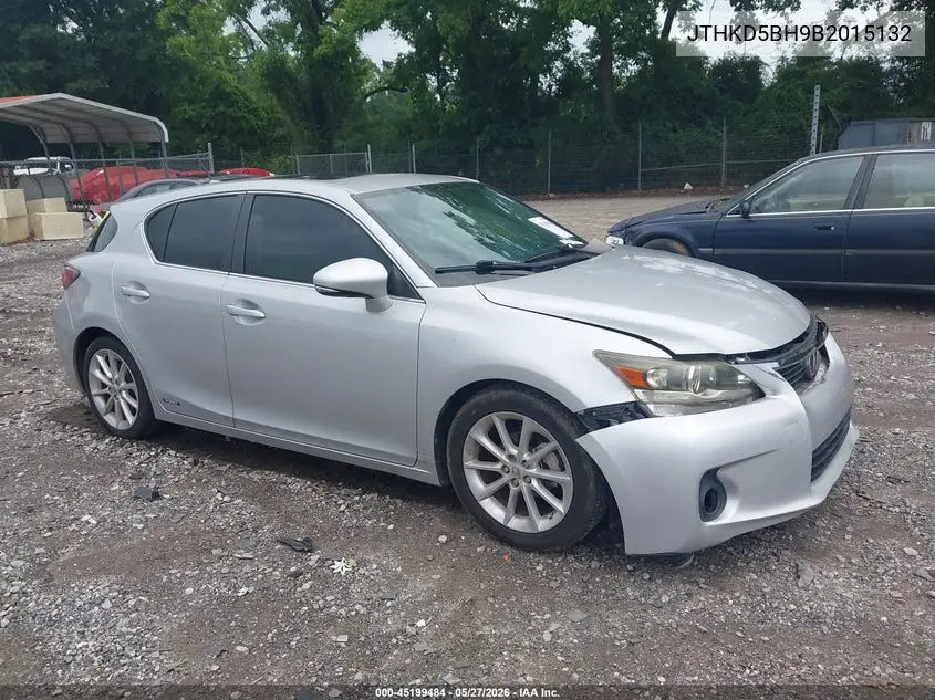 2011 Lexus Ct 200H Premium VIN: JTHKD5BH9B2015132 Lot: 45199484