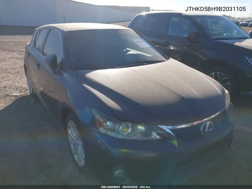 2011 Lexus Ct 200H Premium VIN: JTHKD5BH9B2031105 Lot: 45509853