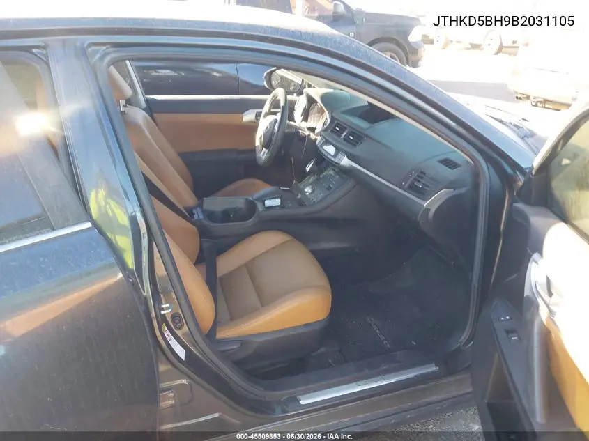 2011 Lexus Ct 200H Premium VIN: JTHKD5BH9B2031105 Lot: 45509853