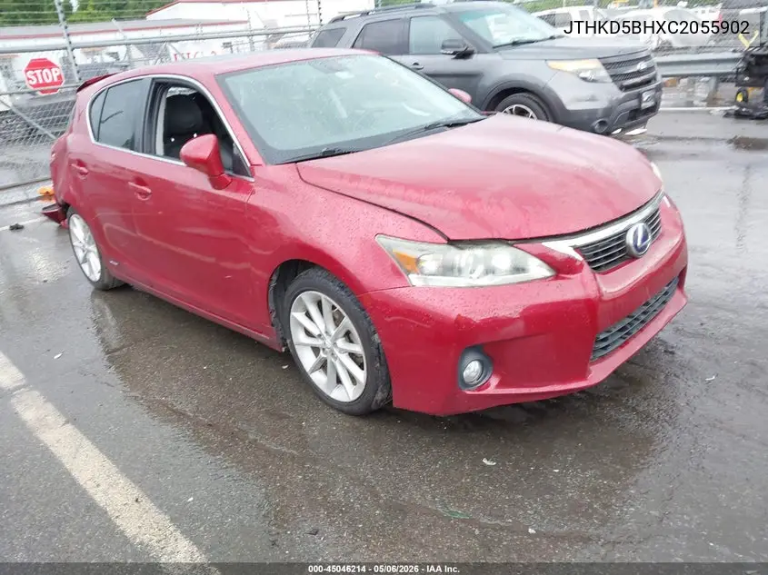 2012 Lexus Ct 200H Premium VIN: JTHKD5BHXC2055902 Lot: 45046214