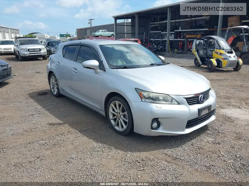 2012 Lexus Ct 200H Premium VIN: JTHKD5BH1C2083362 Lot: 45080167