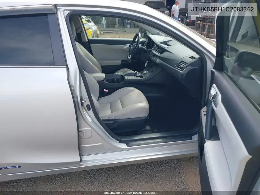 2012 Lexus Ct 200H Premium VIN: JTHKD5BH1C2083362 Lot: 45080167