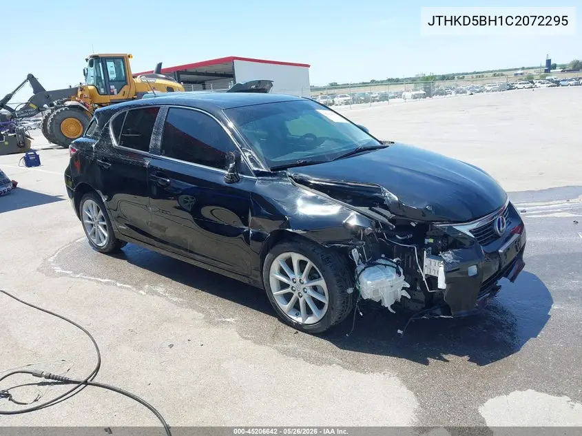 2012 Lexus Ct 200H Premium VIN: JTHKD5BH1C2072295 Lot: 45206642