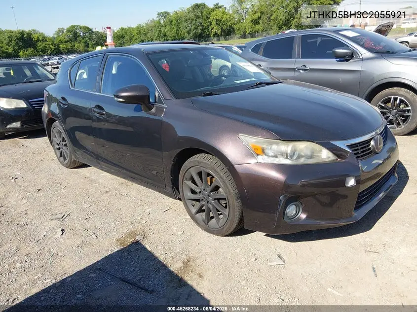 2012 Lexus Ct 200H Premium VIN: JTHKD5BH3C2055921 Lot: 45268234