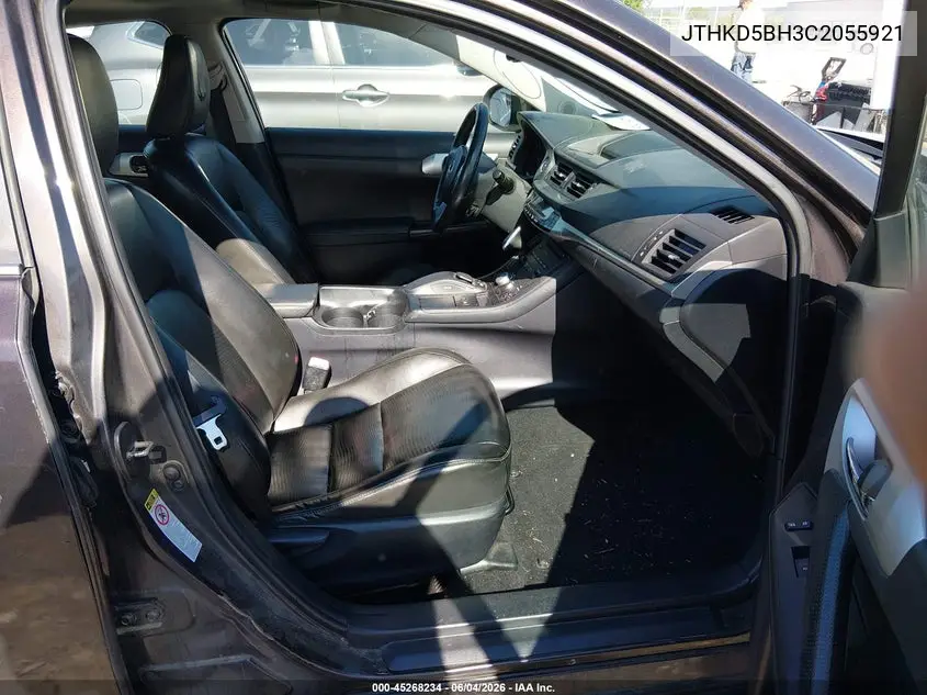 2012 Lexus Ct 200H Premium VIN: JTHKD5BH3C2055921 Lot: 45268234