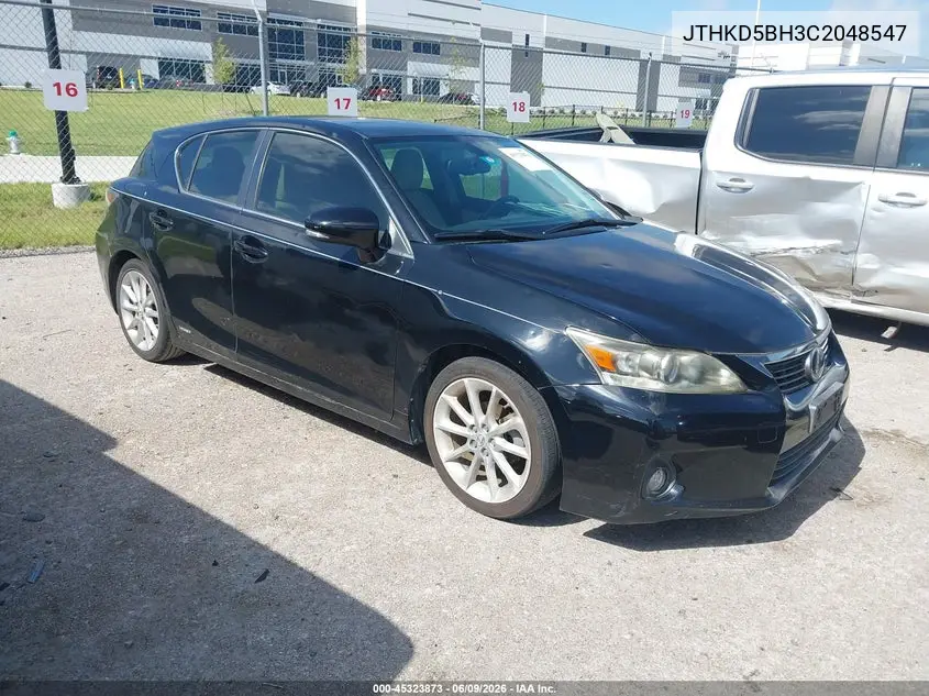 2012 Lexus Ct 200H Premium VIN: JTHKD5BH3C2048547 Lot: 45323873