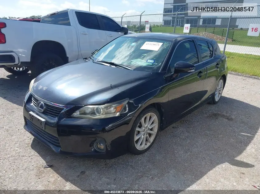 2012 Lexus Ct 200H Premium VIN: JTHKD5BH3C2048547 Lot: 45323873