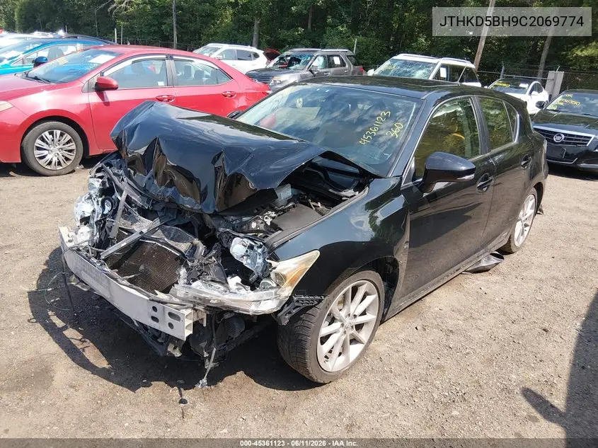 2012 Lexus Ct 200H Premium VIN: JTHKD5BH9C2069774 Lot: 45361123