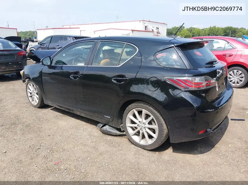 2012 Lexus Ct 200H Premium VIN: JTHKD5BH9C2069774 Lot: 45361123