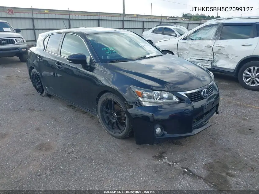 2012 Lexus Ct 200H Premium VIN: JTHKD5BH5C2099127 Lot: 45415376