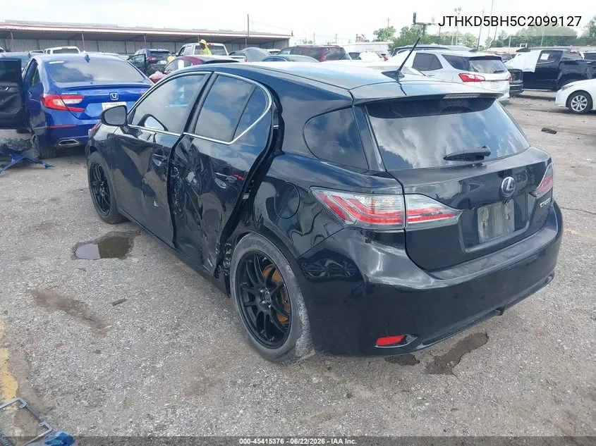 2012 Lexus Ct 200H Premium VIN: JTHKD5BH5C2099127 Lot: 45415376
