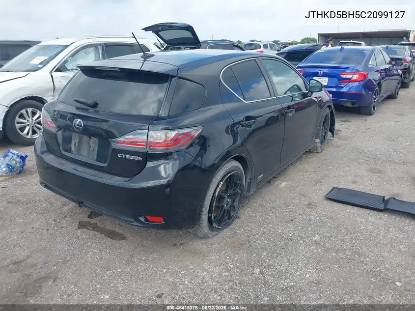 2012 Lexus Ct 200H Premium VIN: JTHKD5BH5C2099127 Lot: 45415376