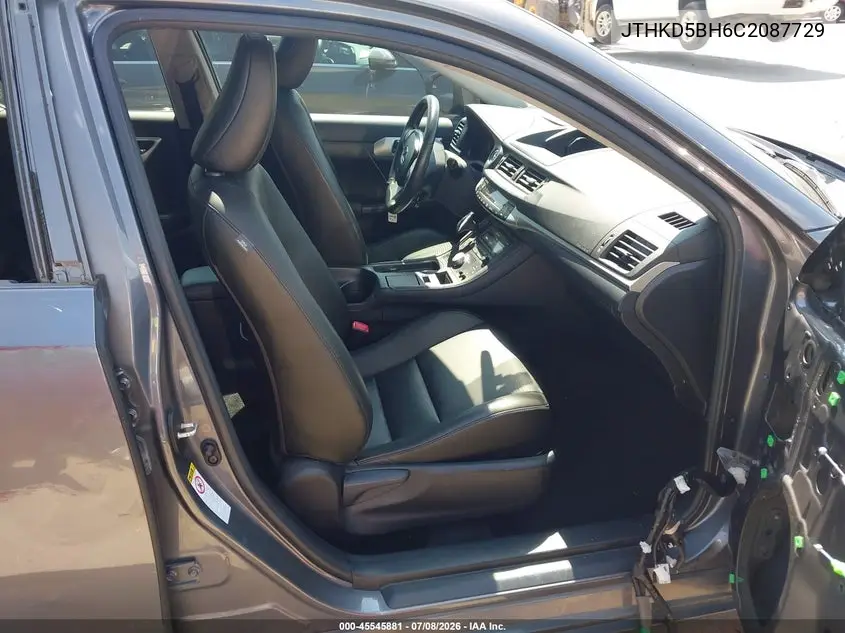 2012 Lexus Ct 200H Premium VIN: JTHKD5BH6C2087729 Lot: 45545881