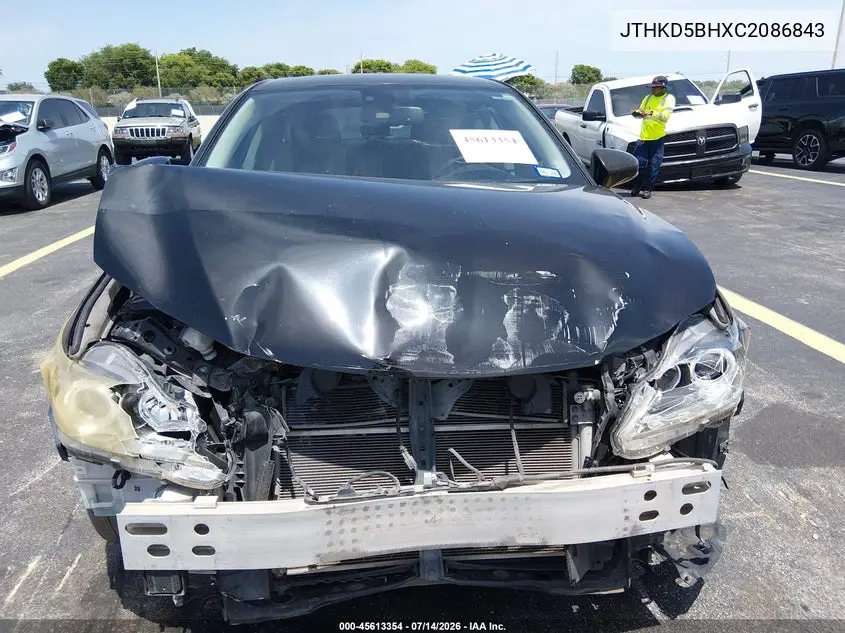 2012 Lexus Ct 200H Premium VIN: JTHKD5BHXC2086843 Lot: 45613354
