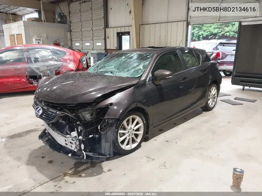 2013 Lexus Ct 200H VIN: JTHKD5BH8D2134616 Lot: 45058555