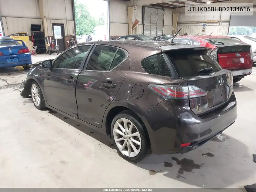 2013 Lexus Ct 200H VIN: JTHKD5BH8D2134616 Lot: 45058555
