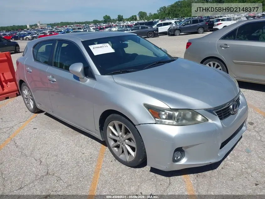 2013 Lexus Ct 200H VIN: JTHKD5BH9D2148377 Lot: 45060531