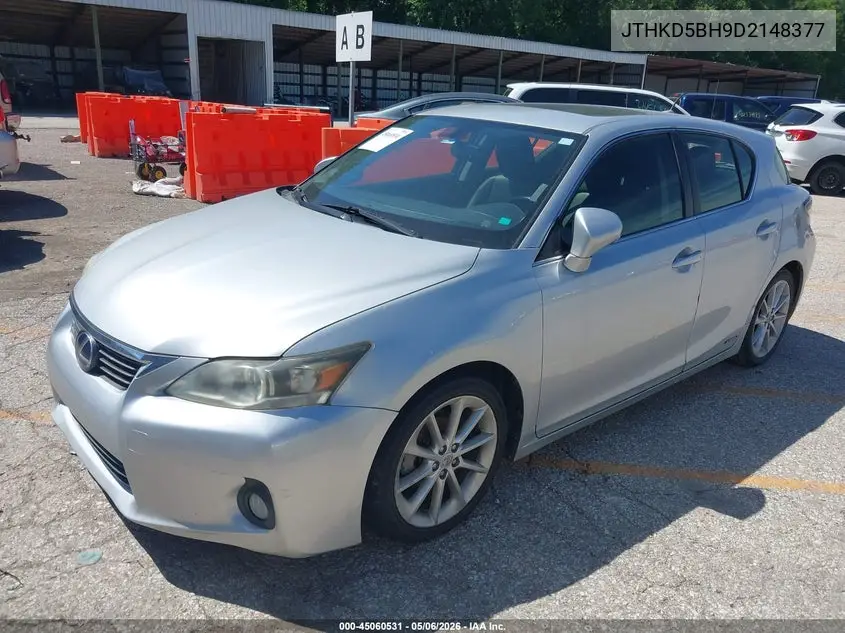 2013 Lexus Ct 200H VIN: JTHKD5BH9D2148377 Lot: 45060531